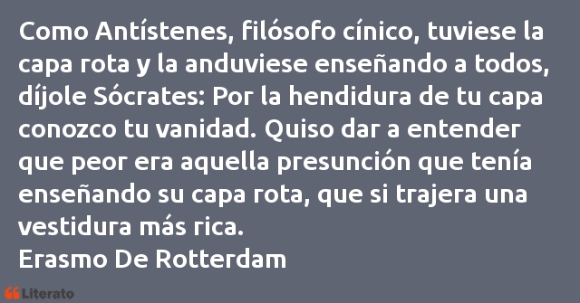 Frases de Erasmo De Rotterdam