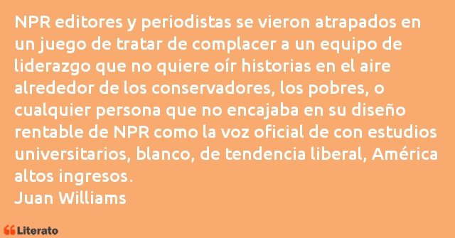 Frases de Juan Williams