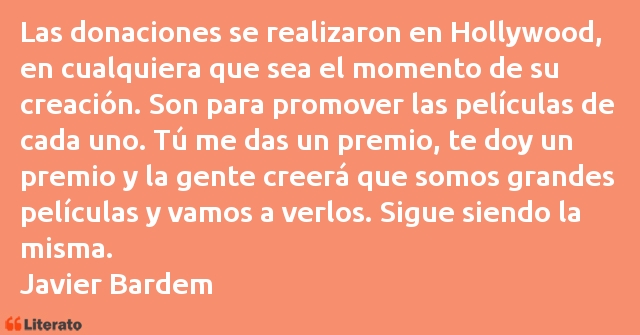 Frases de Javier Bardem