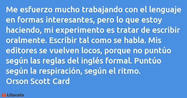 Frases de Orson Scott Card