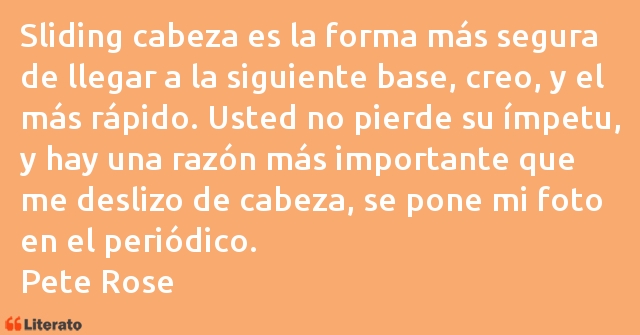 Frases de Pete Rose