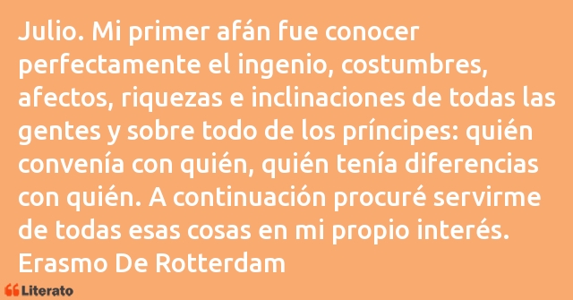 Frases de Erasmo De Rotterdam