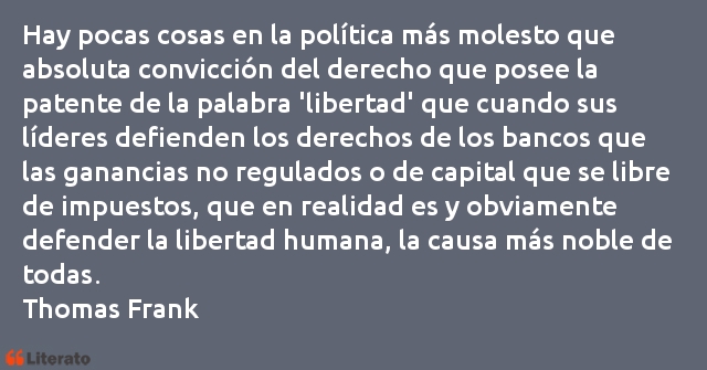 Frases de Thomas Frank