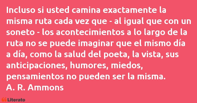 Frases de A. R. Ammons