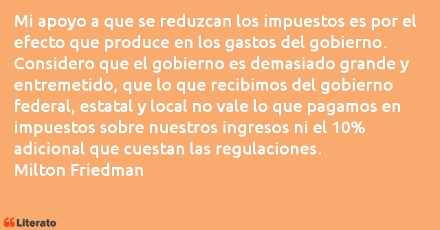 Frases de Milton Friedman