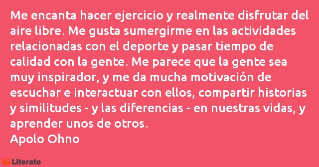 Frases de Apolo Ohno
