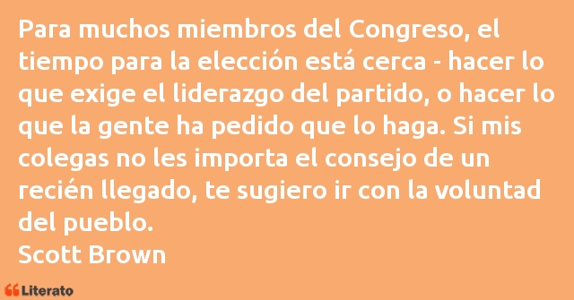 Frases de Scott Brown