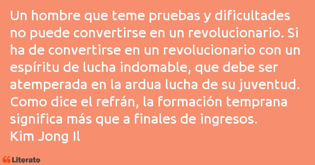 Frases de Kim Jong Il