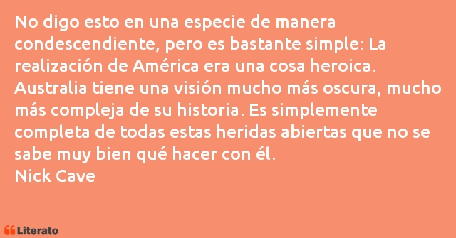 Frases de Nick Cave