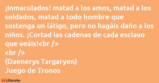 Frases de Juego de Tronos