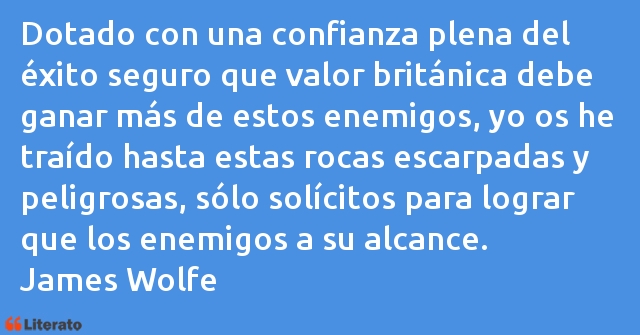 Frases de James Wolfe