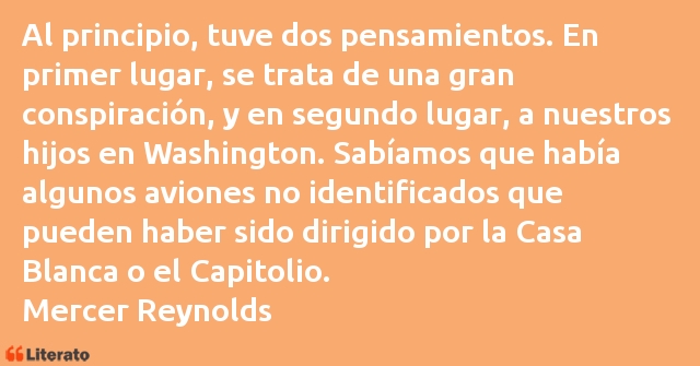 Frases de Mercer Reynolds