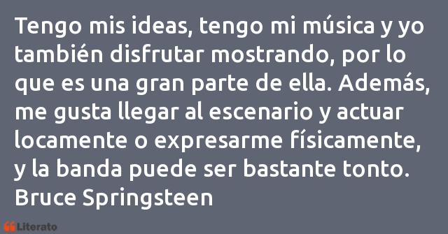 Frases de Bruce Springsteen