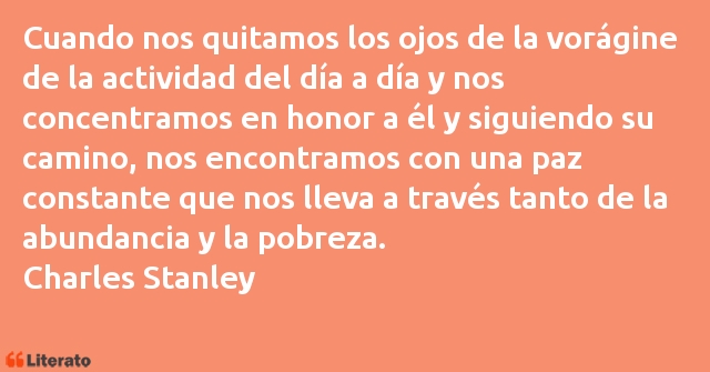 Frases de Charles Stanley