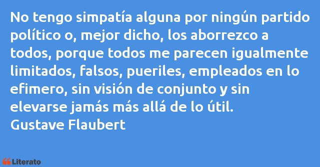 Frases de Gustave Flaubert