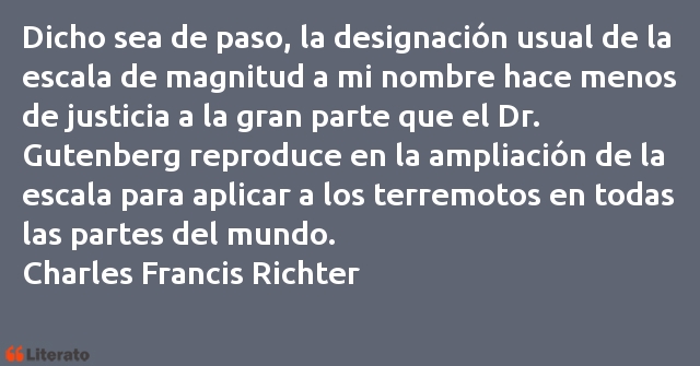 Frases de Charles Francis Richter