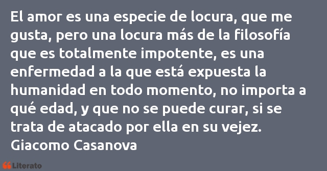 Frases de Giacomo Casanova