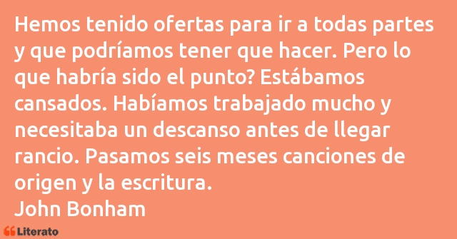 Frases de John Bonham