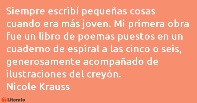 Frases de Nicole Krauss