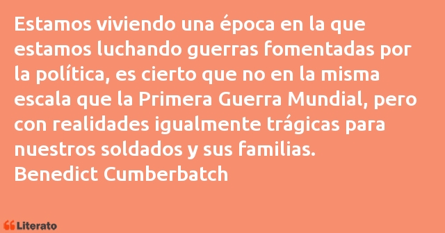 Frases de Benedict Cumberbatch