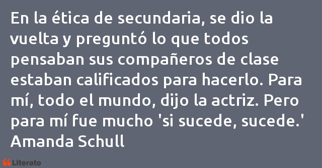 Frases de Amanda Schull