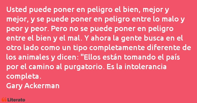 Frases de Gary Ackerman