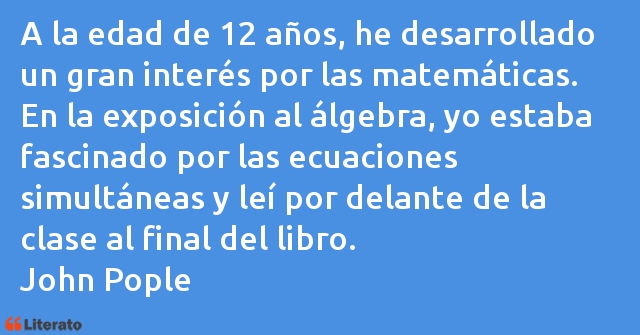 Frases de John Pople