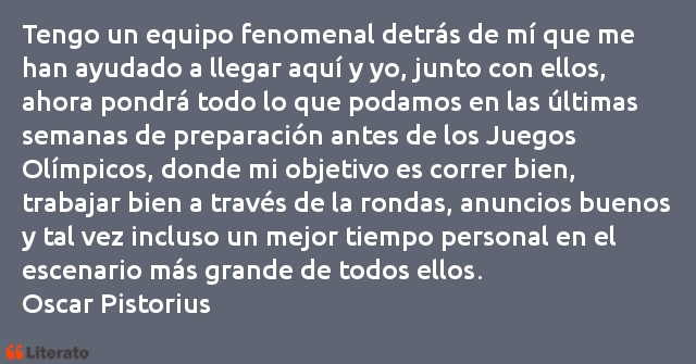 Frases de Oscar Pistorius