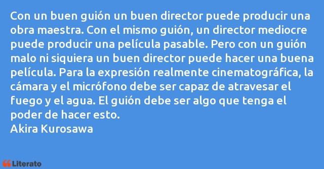 Frases de Akira Kurosawa