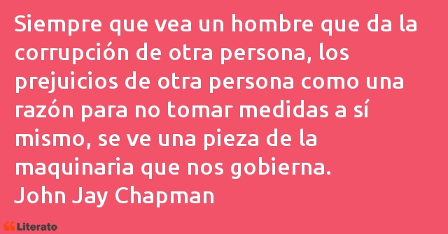 Frases de John Jay Chapman