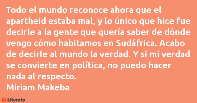 Frases de Miriam Makeba