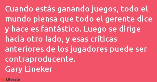 Frases de Gary Lineker