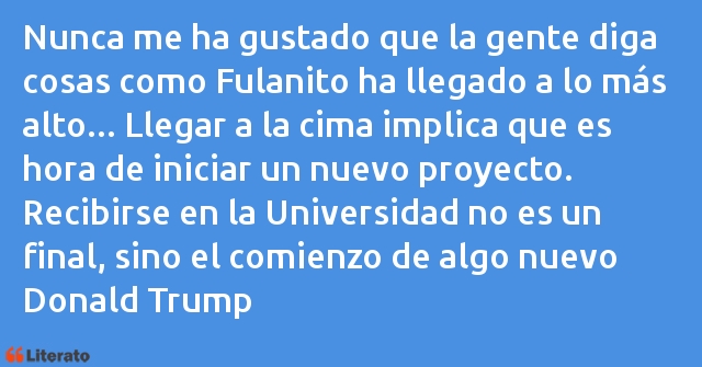 Frases de Donald Trump