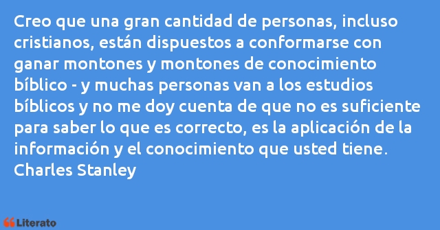 Frases de Charles Stanley