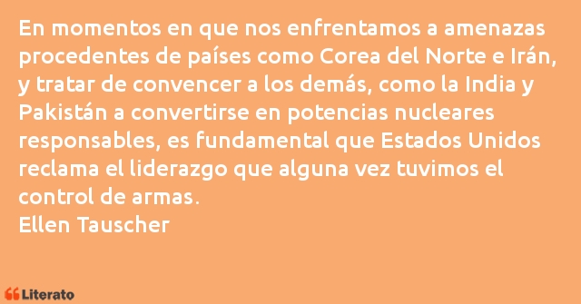 Frases de Ellen Tauscher