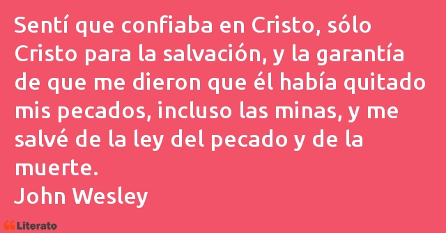 Frases de John Wesley