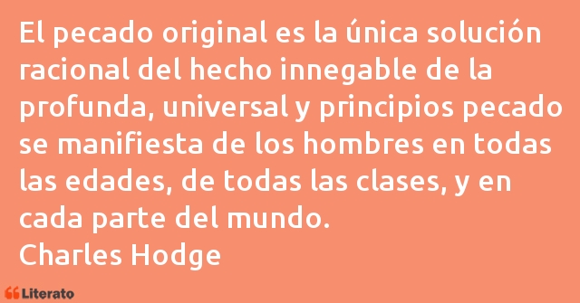 Frases de Charles Hodge