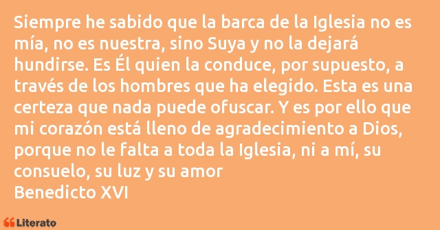 Frases de Benedicto XVI