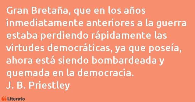 Frases de J. B. Priestley