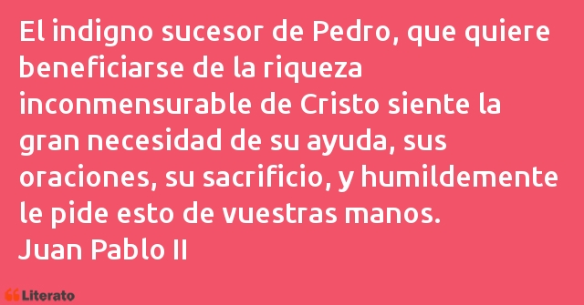 Frases de Juan Pablo II