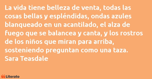 Frases de Sara Teasdale