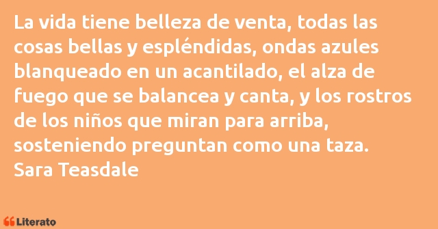 Frases de Sara Teasdale