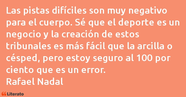 Frases de Rafael Nadal