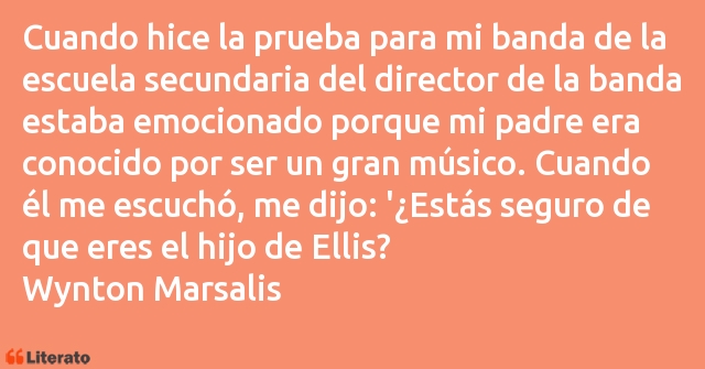Frases de Wynton Marsalis