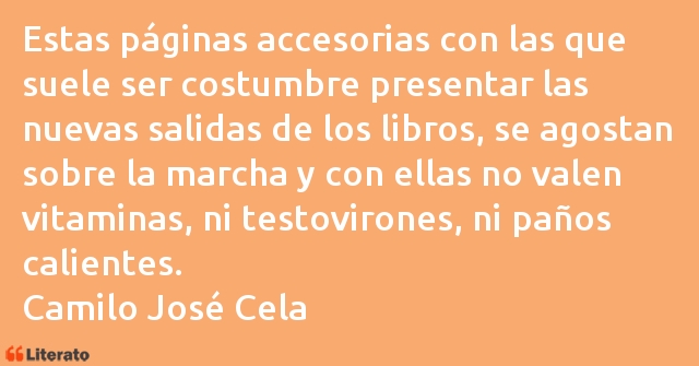 Frases de Camilo José Cela