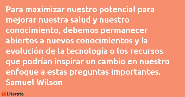 Frases de Samuel Wilson