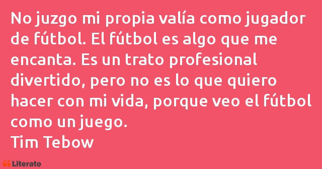 Frases de Tim Tebow