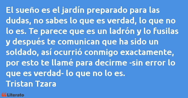 Frases de Tristan Tzara