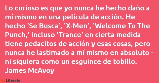 Frases de James McAvoy