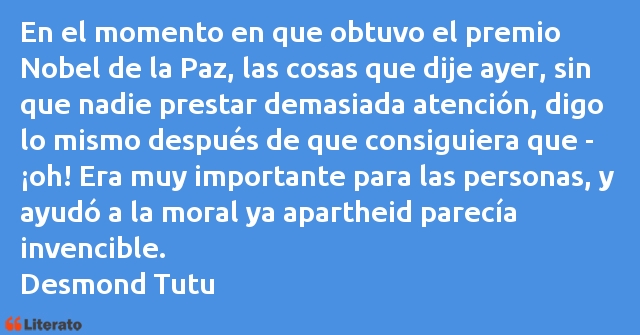 Frases de Desmond Tutu